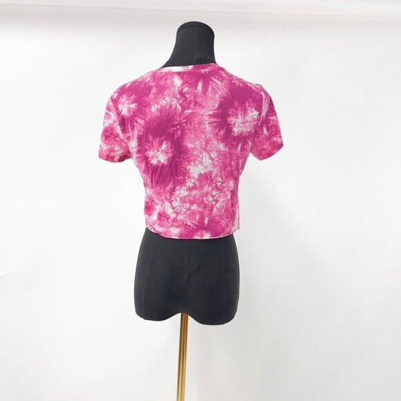 MICHAEL KORS TIE DYE RHINESTONE CROPPED T SHIRT - Picture 4 of 10